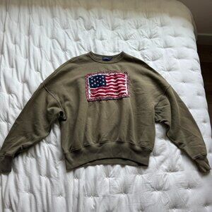 Polo Ralph Lauren Women's Green Sweatshirt